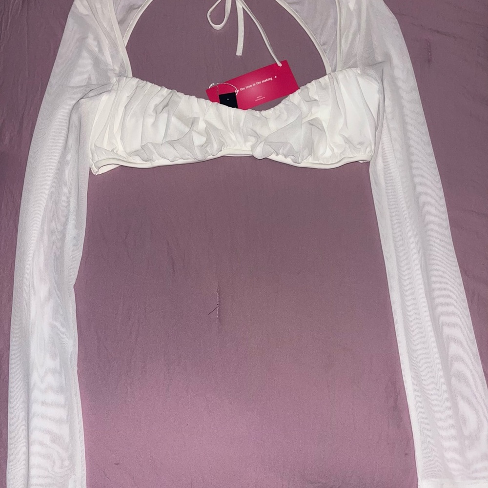 Fashion Nova White Crop Top